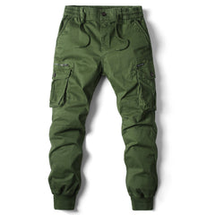 HARDLAND Men's Cargo Jogger Casual Multi-Pocket Drawstring Waist Tapered Fit Utility Pants
