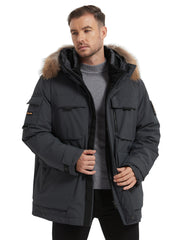 HARDLAND Men's Hooded Down Parka Coat