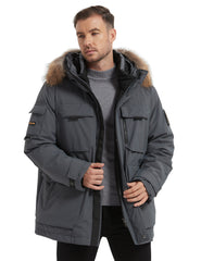 HARDLAND Men's Hooded Down Parka Coat