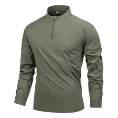 HARDLAND Men’s Tactical Quarter Zip Long Sleeve Shirt