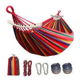 HARDLAND Portable 2 Person Cotton Canvas Hammock