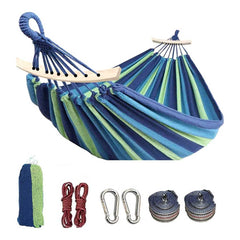 HARDLAND Portable 2 Person Cotton Canvas Hammock
