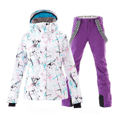 HARDLAND Women's Waterproof Ski Jackets and Pants Set