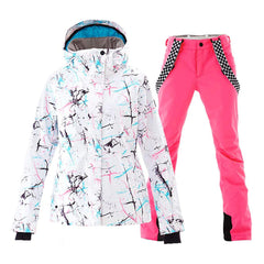 HARDLAND Women's Waterproof Ski Jackets and Pants Set