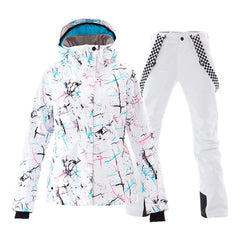 HARDLAND Women's Waterproof Ski Jackets and Pants Set