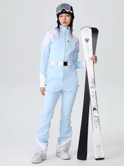 HARDLAND Women's Retro Vibe Elegant Stretch Flare Ski Jumpsuit