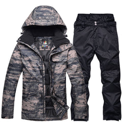 HARDLAND Men's Camouflage Snow Clothes Skiing Suit Sets Jackets and Pants