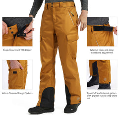 HARDLAND Men's Mountain Insulated Ski Pants