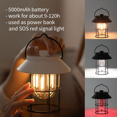 HARDLAND LED Camping Light Portable Retro Lantern Vintage Tent Lighting Lights