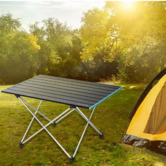 HARDLAND Portable Folding Table Aluminum Camping Desk