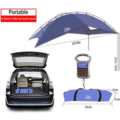 HARDLAND Versatility Teardrop Awning for SUV RVing Car Camping