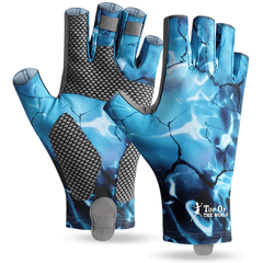 HARDLAND Fishing Fingerless Gloves UPF 50+ UV Sun Protection Gloves