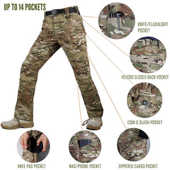 HARDLAND Men's Tactical Water Repellent Ripstop Pants