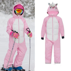 HARDLAND Boy & Girls Waterproof Winter Animal Friendly One Piece Snowsuits
