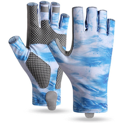 HARDLAND Fishing Fingerless Gloves UPF 50+ UV Sun Protection Gloves