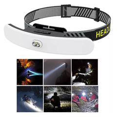 HARDLAND Portable USB Rechargeable COB Headlamp