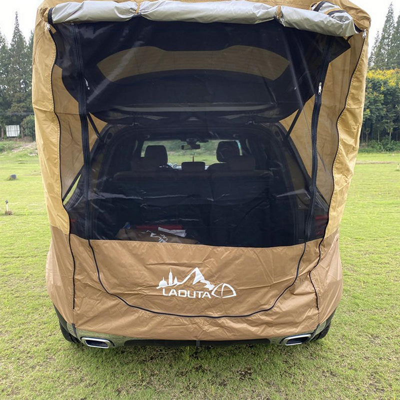 suv trunk tent HARDLAND Sunshade Rainproof Portable Car Trunk Tent – Hardland
