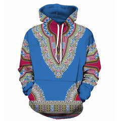 HARDLAND Unisex African Print Dashiki Hoodie Men Women Fashion Long Sleeve Streetwear Sweatshirts