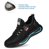 HARDLAND Steel Toe Shoes for Men Lightweight Safety Work Shoes