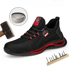 HARDLAND Steel Toe Shoes for Men Lightweight Safety Work Shoes