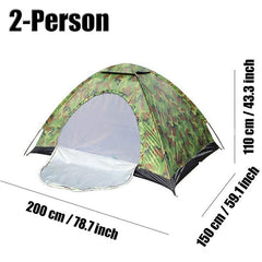 HARDLAND 2 Person Waterproof Camouflage Tents