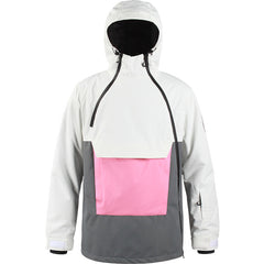 Women's And Men's Diagonal Zipper Outdoor Ski Jacket