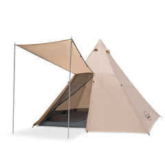 HARDLAND Large Waterproof Tipi Tents 8 Person Room Teepee Tent Instant Setup Double Layer