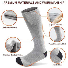 HARDLAND Upgraded Heated Socks for Men and Women