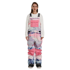 HARDLAND Women's Colorblock Snow Bibs Pants