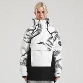 Women's And Men's Diagonal Zipper Outdoor Ski Jacket