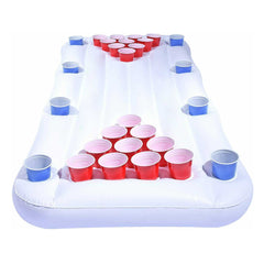 HARDLAND Inflatable Pool Party Floating Beer Pong Table