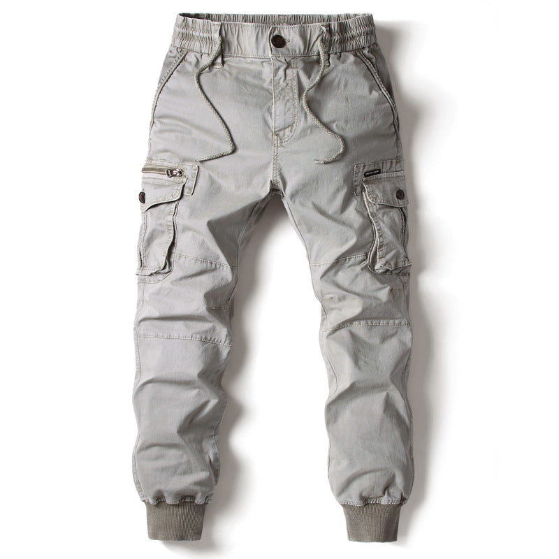 HARDLAND Men's Cargo Jogger Casual Multi-Pocket Drawstring Waist Tapered Fit Utility Pants