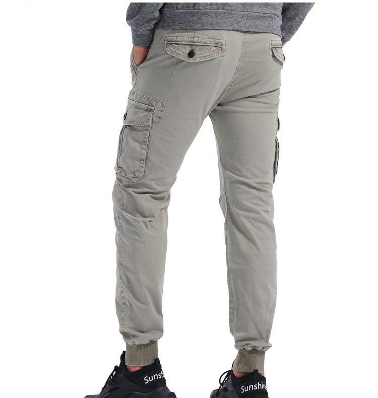HARDLAND Men's Cargo Jogger Casual Multi-Pocket Drawstring Waist Tapered Fit Utility Pants