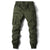 HARDLAND Men's Cargo Jogger Casual Multi-Pocket Drawstring Waist Tapered Fit Utility Pants