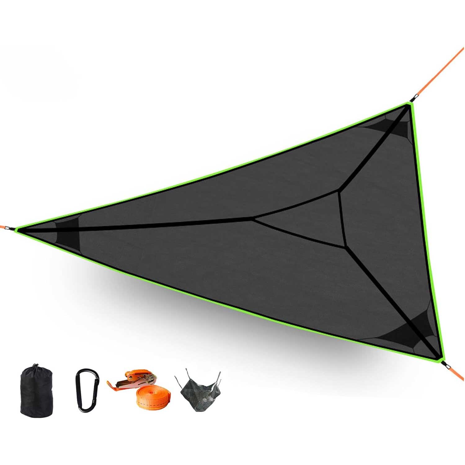 HARDLAND Giant 3-Person Anti-Roll Camping Hammock