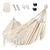 HARDLAND Double Boho Macrame Hammock with Elegant Tassels