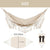 HARDLAND Double Boho Macrame Hammock with Elegant Tassels