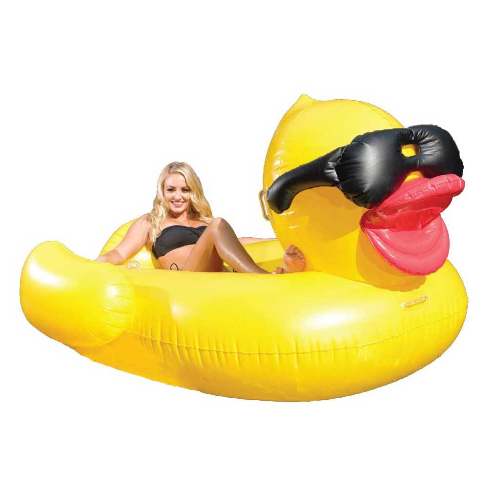 HARDLAND Giant Duck Pool Rafts & Inflatable Ride-Ons