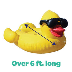 HARDLAND Giant Duck Pool Rafts & Inflatable Ride-Ons