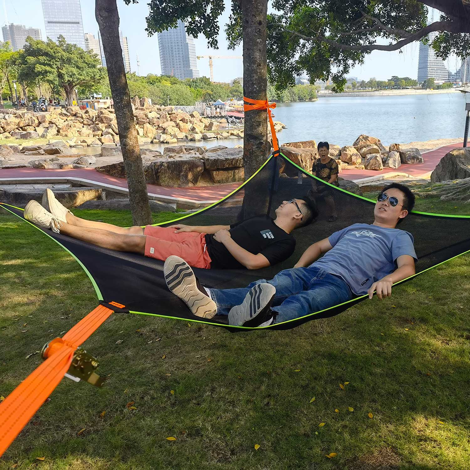 HARD LAND Portable Camping Hammock 2-4 Person Hommock for Family