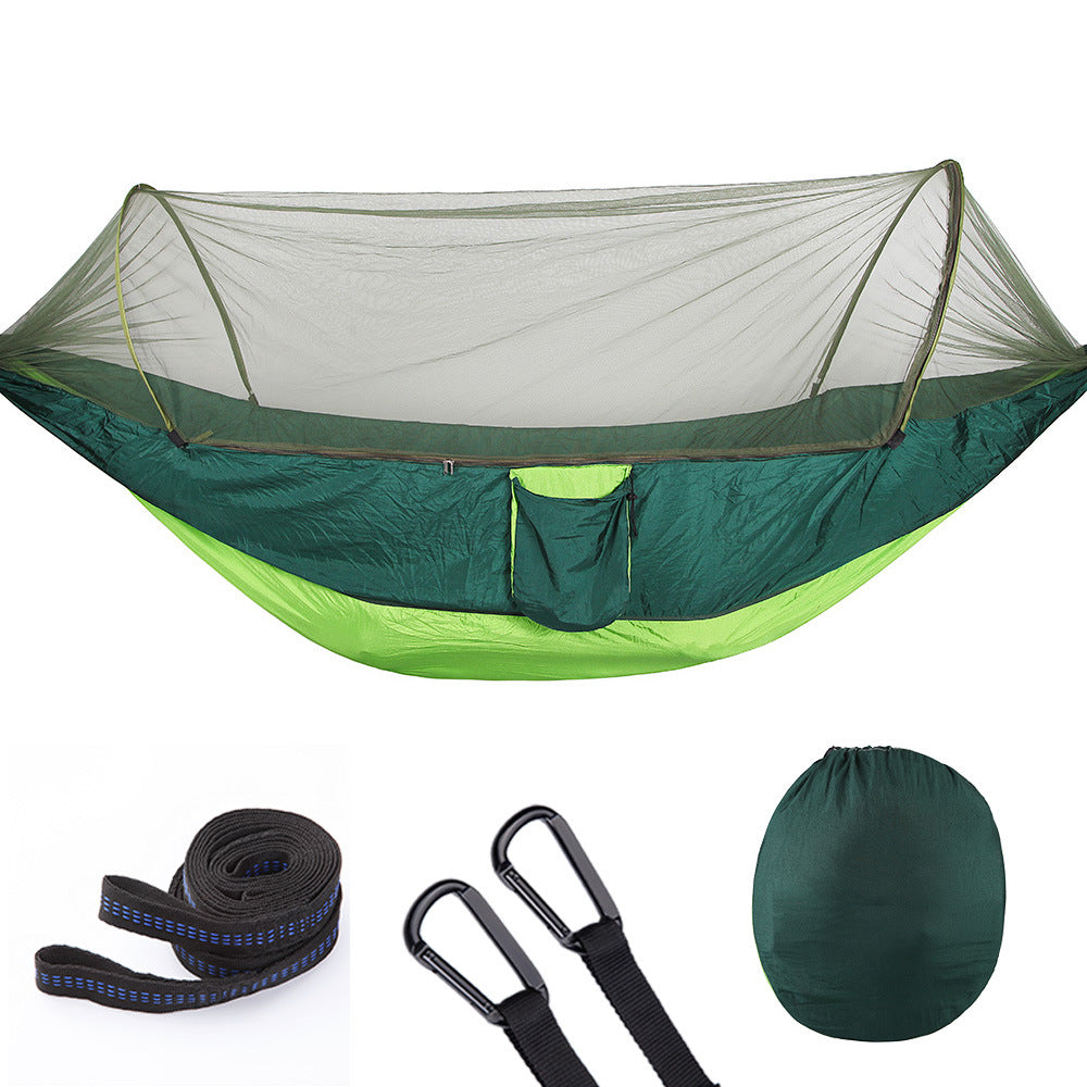HARDLAND Portable Camping Hammock with Mosquito Net