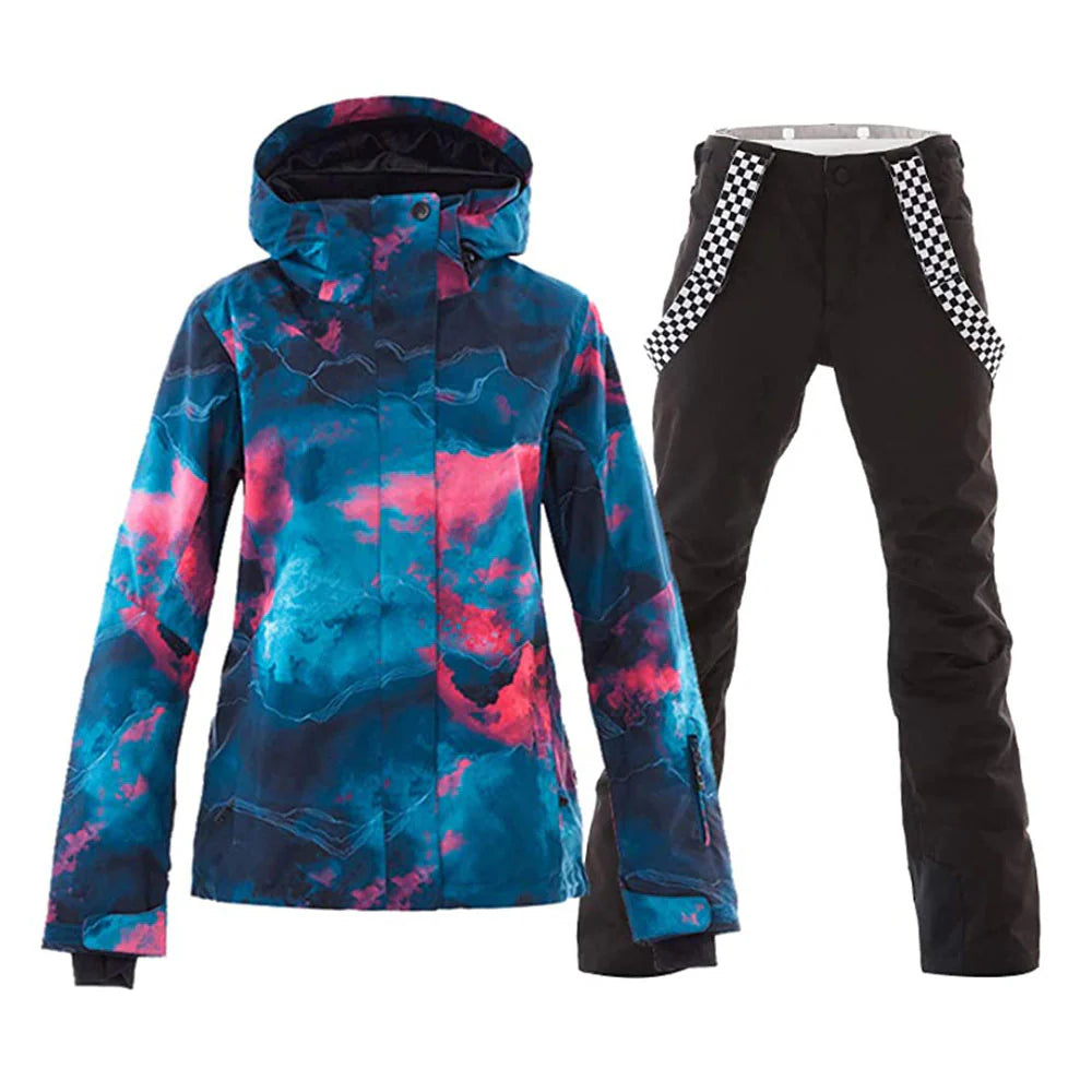 HARDLAND Women's Waterproof Ski Jackets and Pants Set