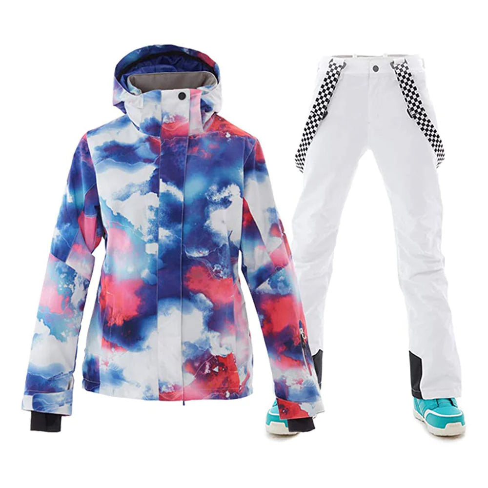 HARDLAND Women's Waterproof Ski Jackets and Pants Set