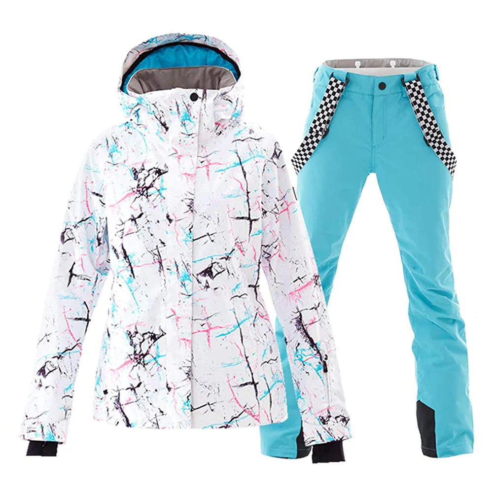 HARDLAND Women's Waterproof Ski Jackets and Pants Set