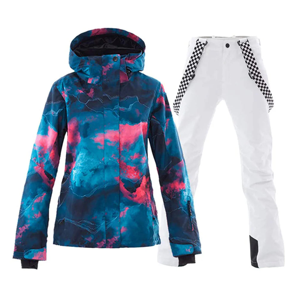 HARDLAND Women's Waterproof Ski Jackets and Pants Set