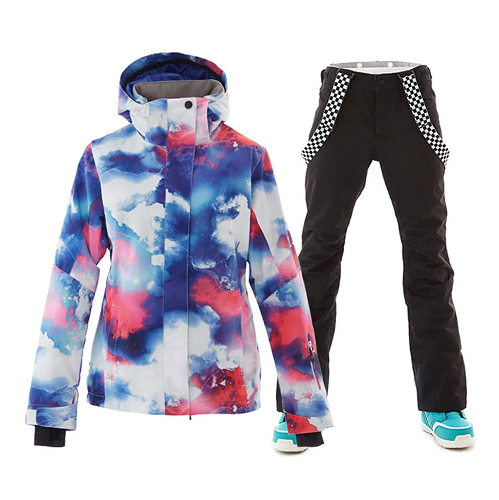 HARDLAND Women's Waterproof Ski Jackets and Pants Set