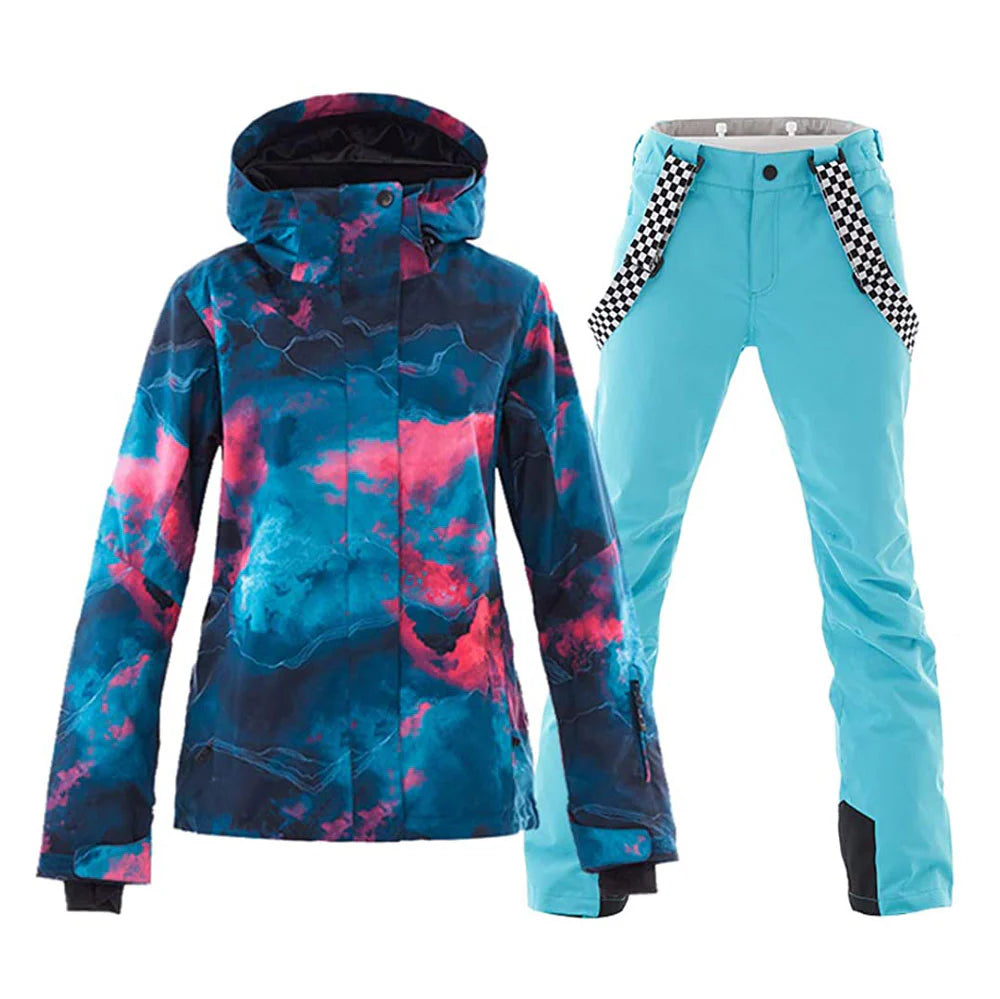 HARDLAND Women's Waterproof Ski Jackets and Pants Set