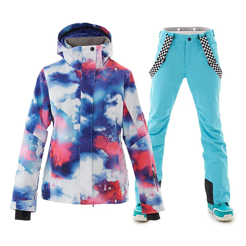 HARDLAND Women's Waterproof Ski Jackets and Pants Set
