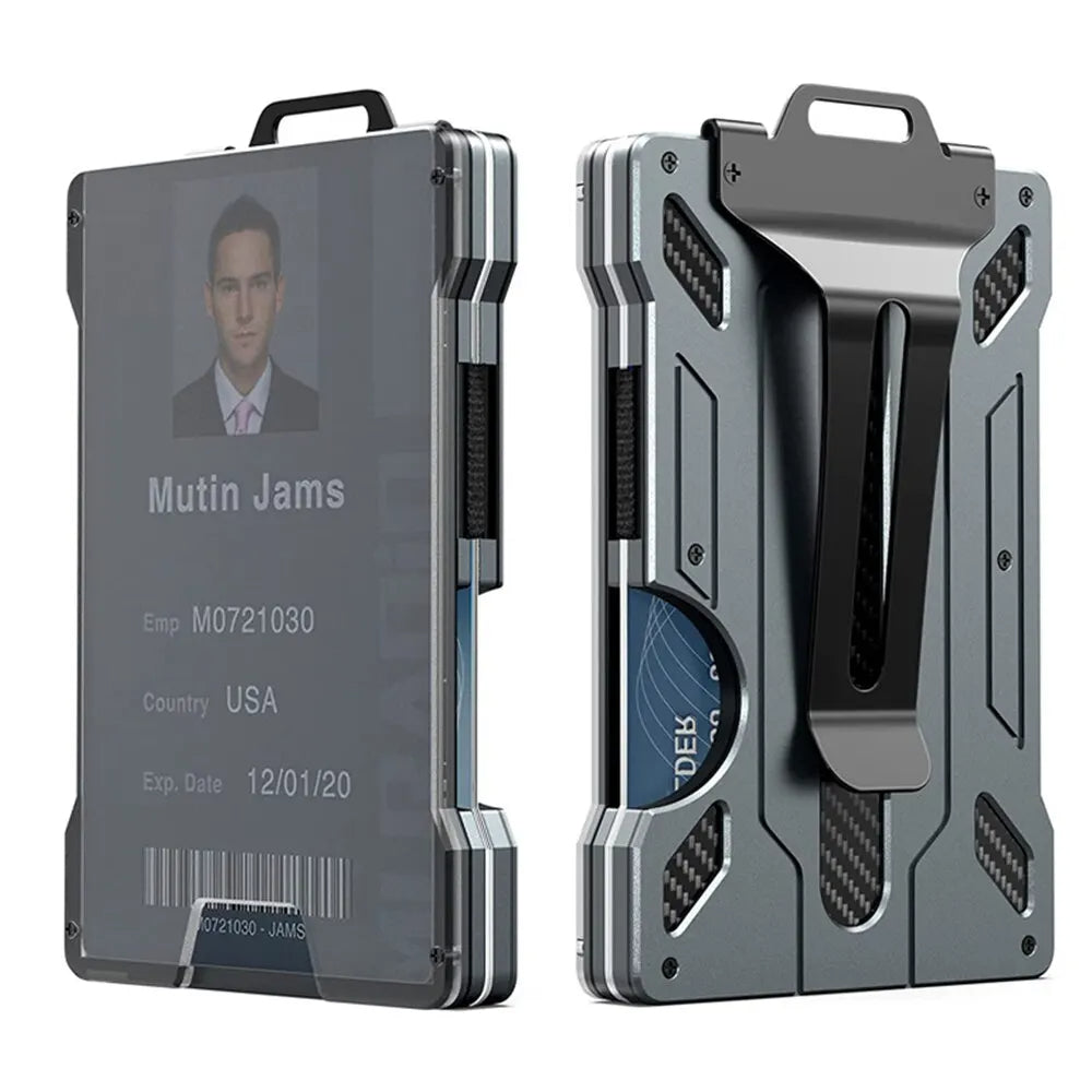 Outdoor Tactical Magsafe Aluminum Smart RFID Card Holder | HARD LAND