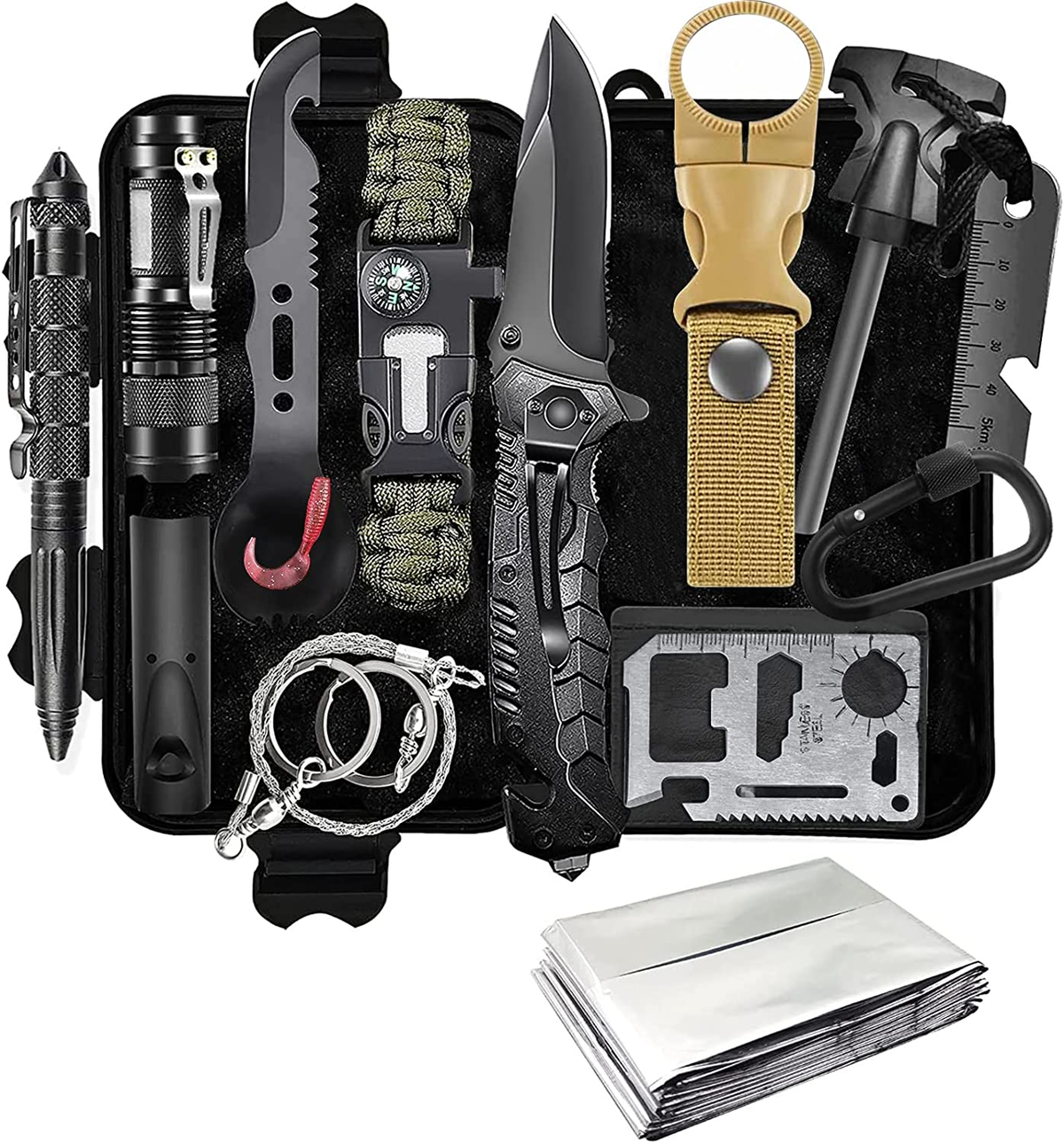 HARDLAND Survival Kit 14 in 1, Survival Gear and Equipment
